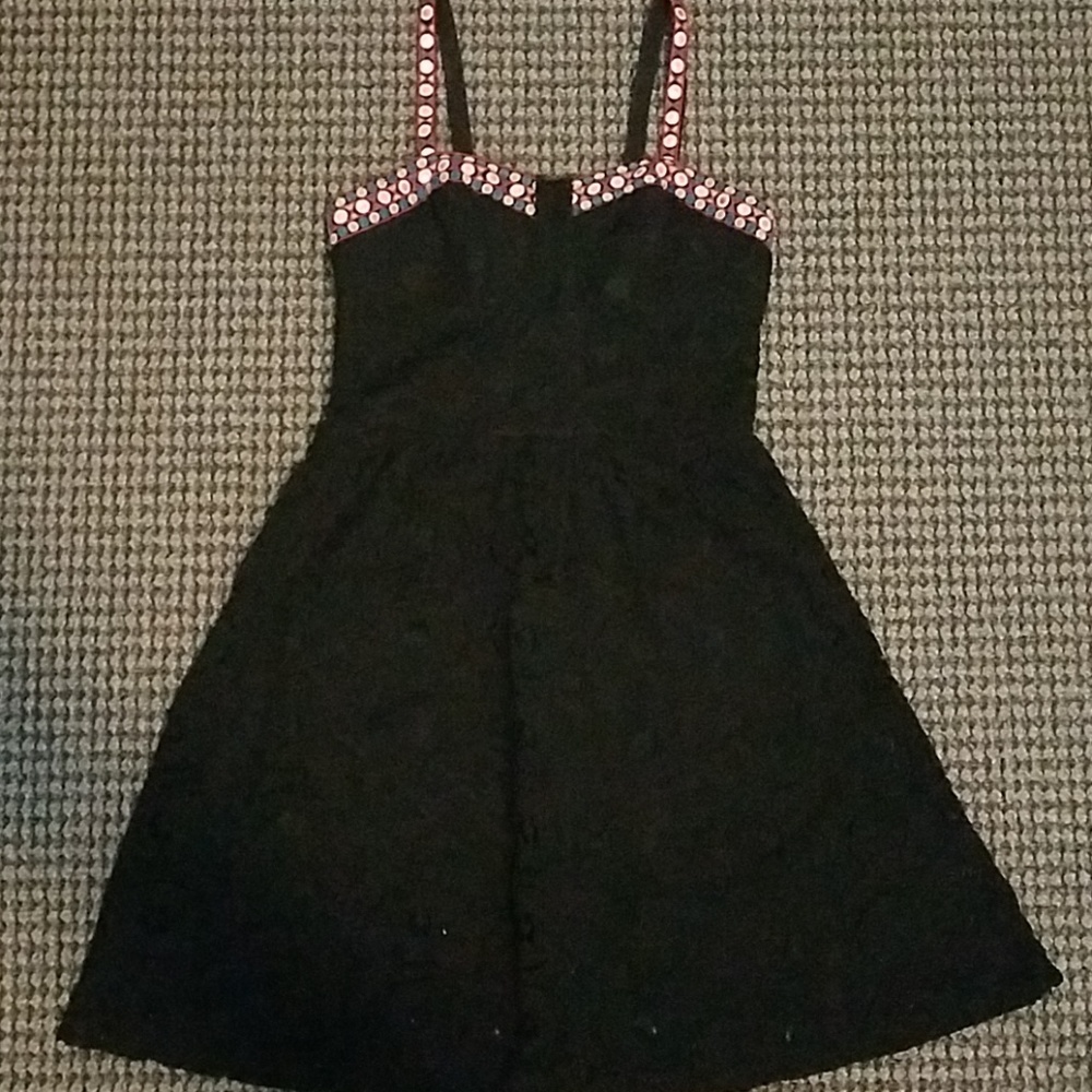 Black lace dress